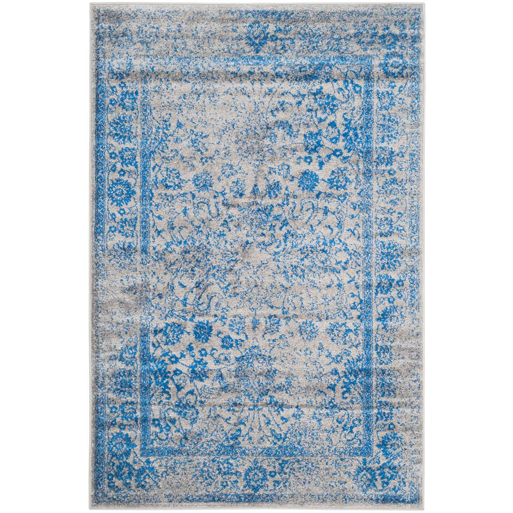 Adirondack, GREY / BLUE, 10' X 14', Area Rug. Picture 1