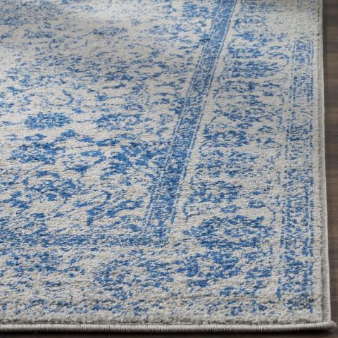 Adirondack, GREY / BLUE, 2'-6" X 8', Area Rug. Picture 2