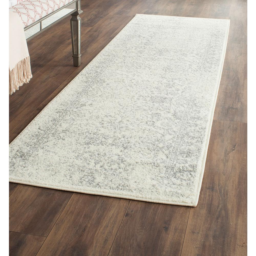 Adirondack, IVORY / SILVER, 2'-6" X 10', Area Rug, ADR109C-210. Picture 1