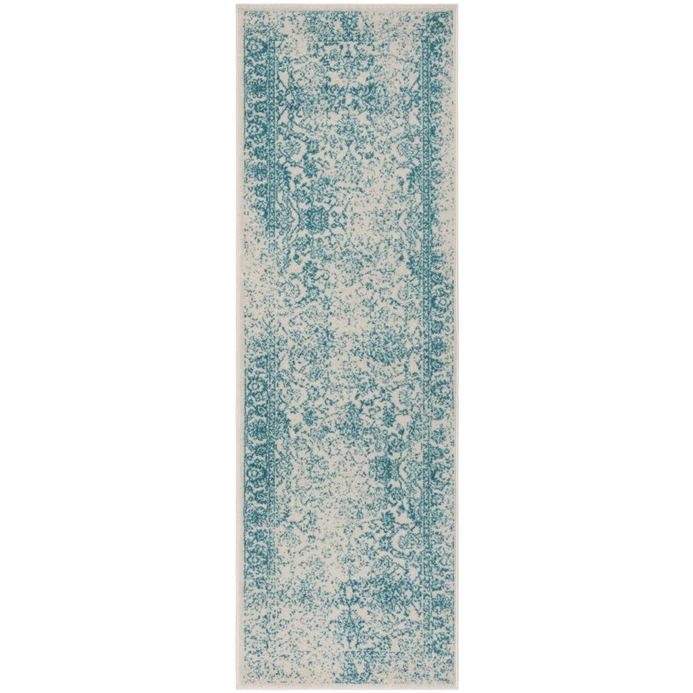 Adirondack, IVORY / TEAL, 2'-6" X 8', Area Rug, ADR109D-28. Picture 1