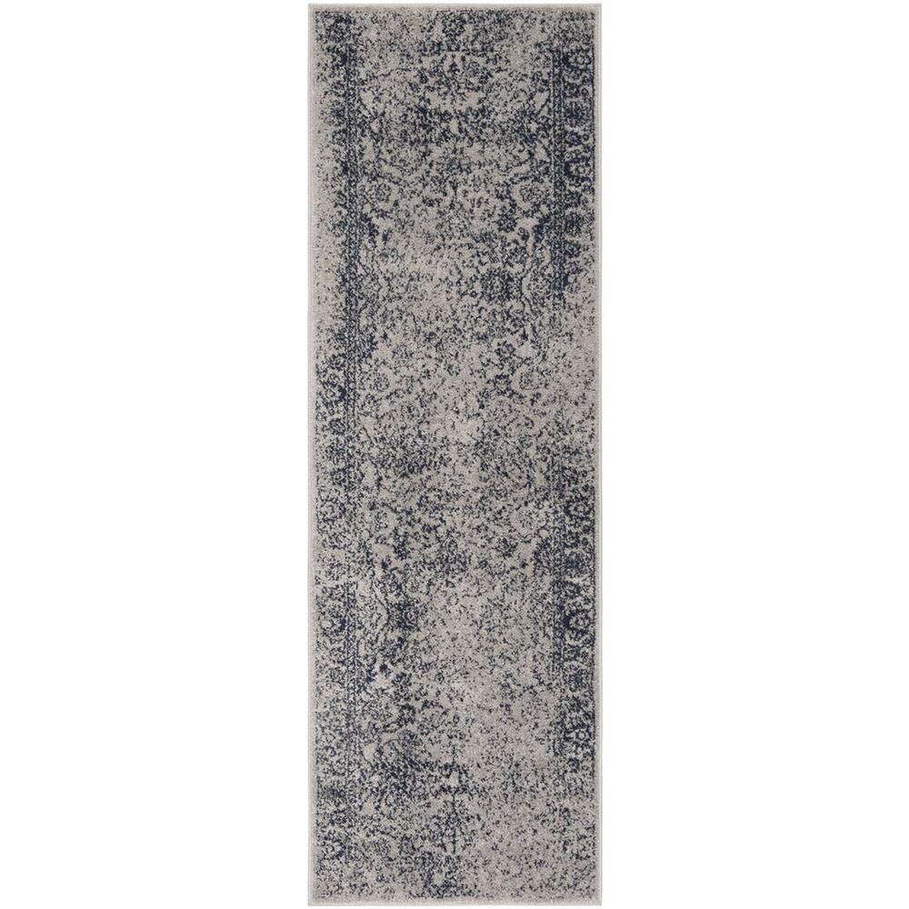 Adirondack, GREY / NAVY, 2'-6" X 8', Area Rug. Picture 1