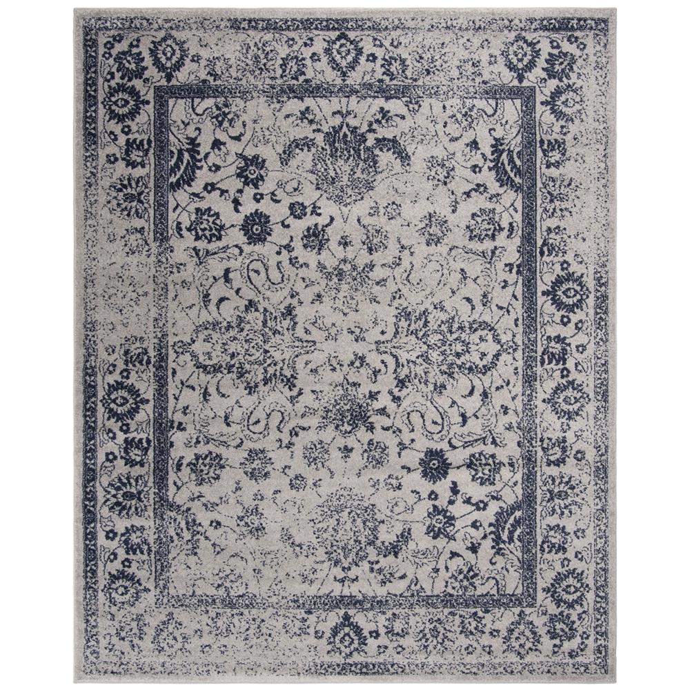Adirondack, GREY / NAVY, 8' X 10', Area Rug. Picture 1