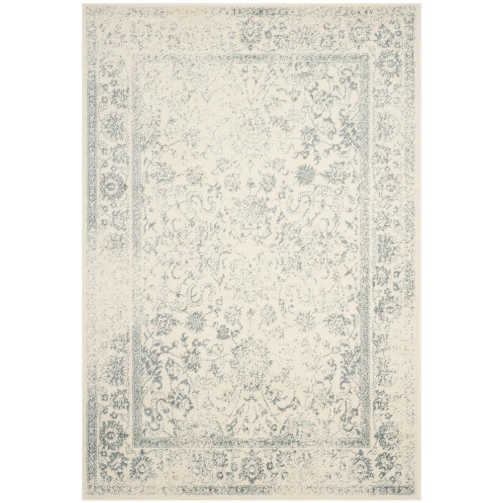 Adirondack, IVORY / SLATE, 5'-1" X 7'-6", Area Rug, ADR109S-5. Picture 1