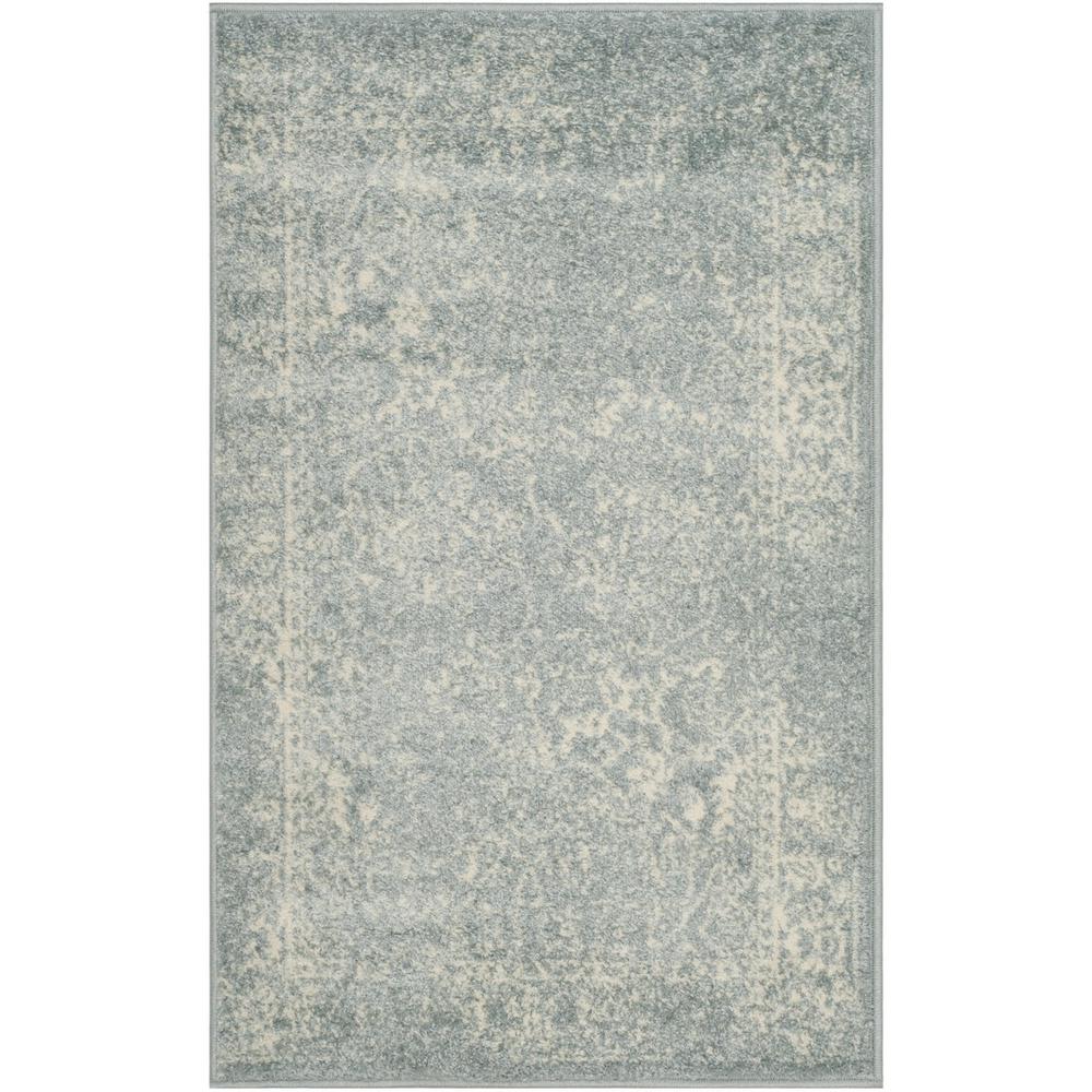 Adirondack, SLATE / IVORY, 2'-6" X 4', Area Rug, ADR109T-24. Picture 1