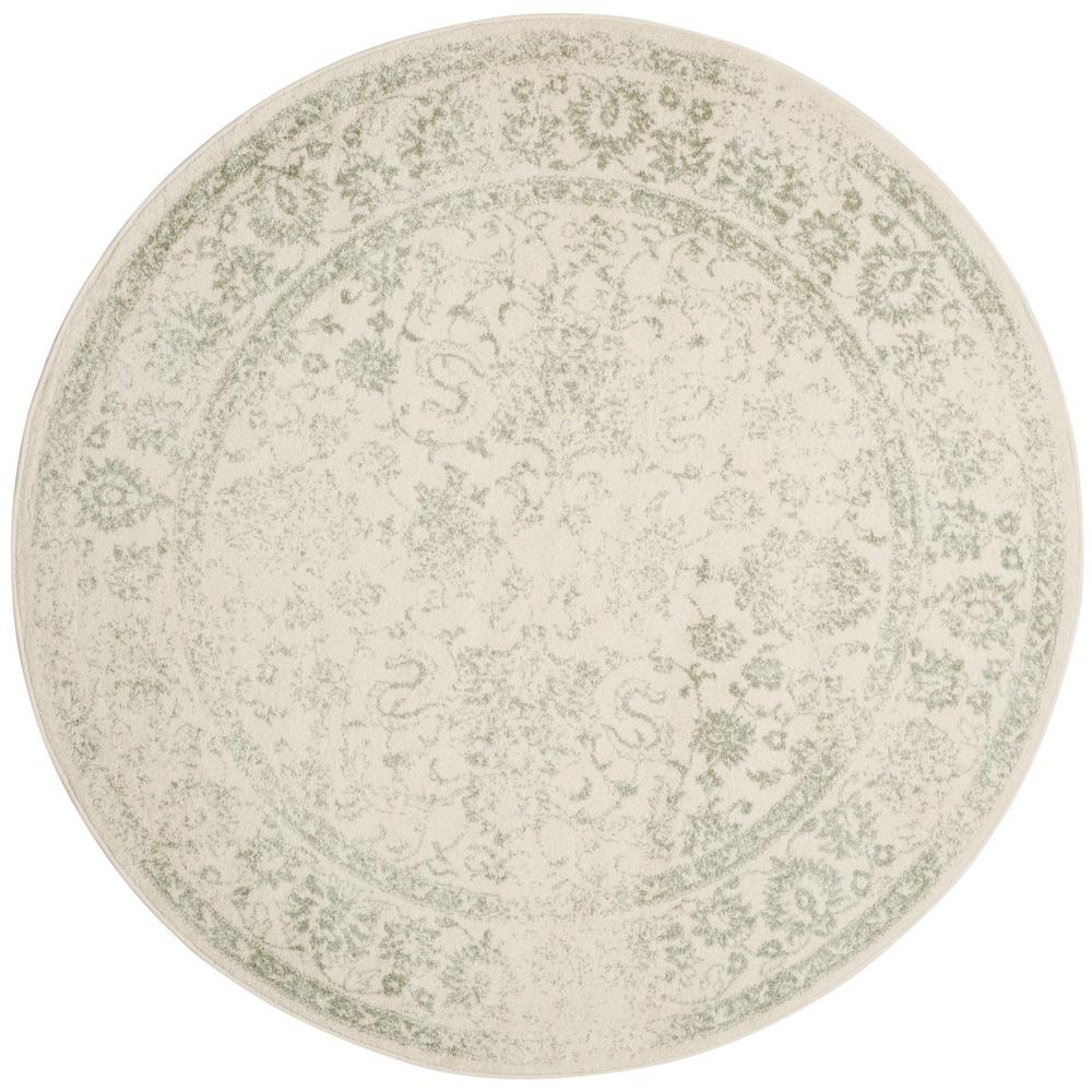Adirondack, IVORY / SAGE, 6' X 6' Round, Area Rug. Picture 1