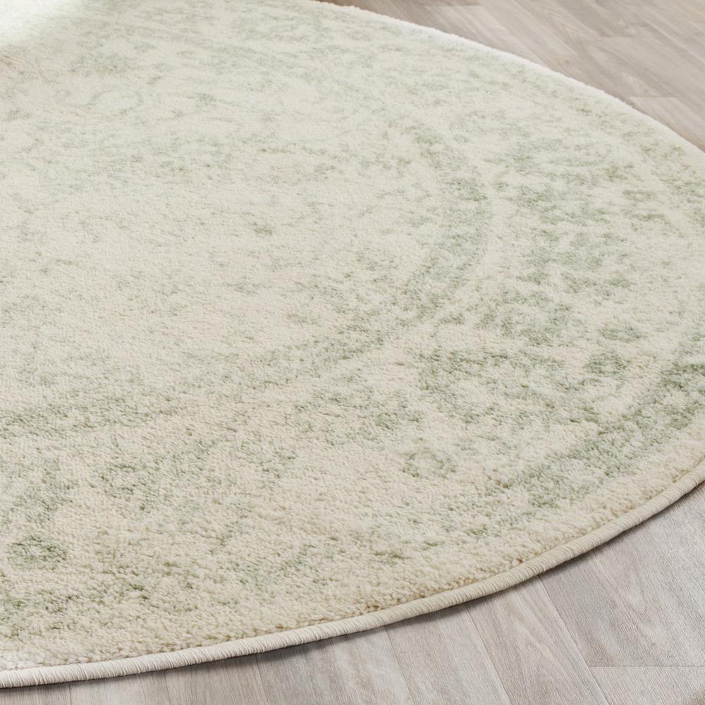 Adirondack, IVORY / SAGE, 8' X 8' Round, Area Rug. Picture 1