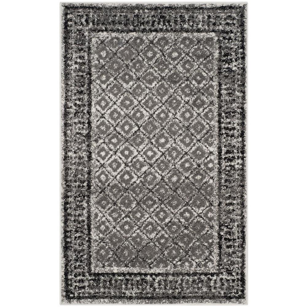 Adirondack, IVORY / SILVER, 3' X 5', Area Rug, ADR110B-3. Picture 1