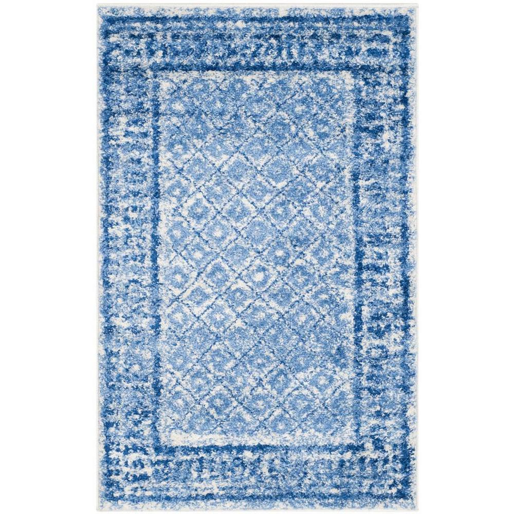 Adirondack, SILVER / BLUE, 2'-6" X 4', Area Rug, ADR110D-24. Picture 1