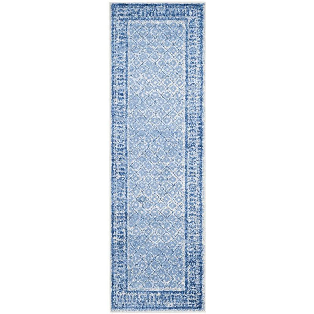Adirondack, SILVER / BLUE, 2'-6" X 8', Area Rug, ADR110D-28. Picture 1