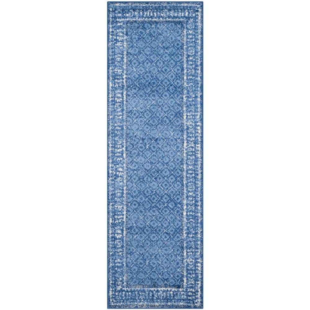 Adirondack, LIGHT BLUE / DARK BLUE, 2'-6" X 8', Area Rug, ADR110F-28. Picture 1