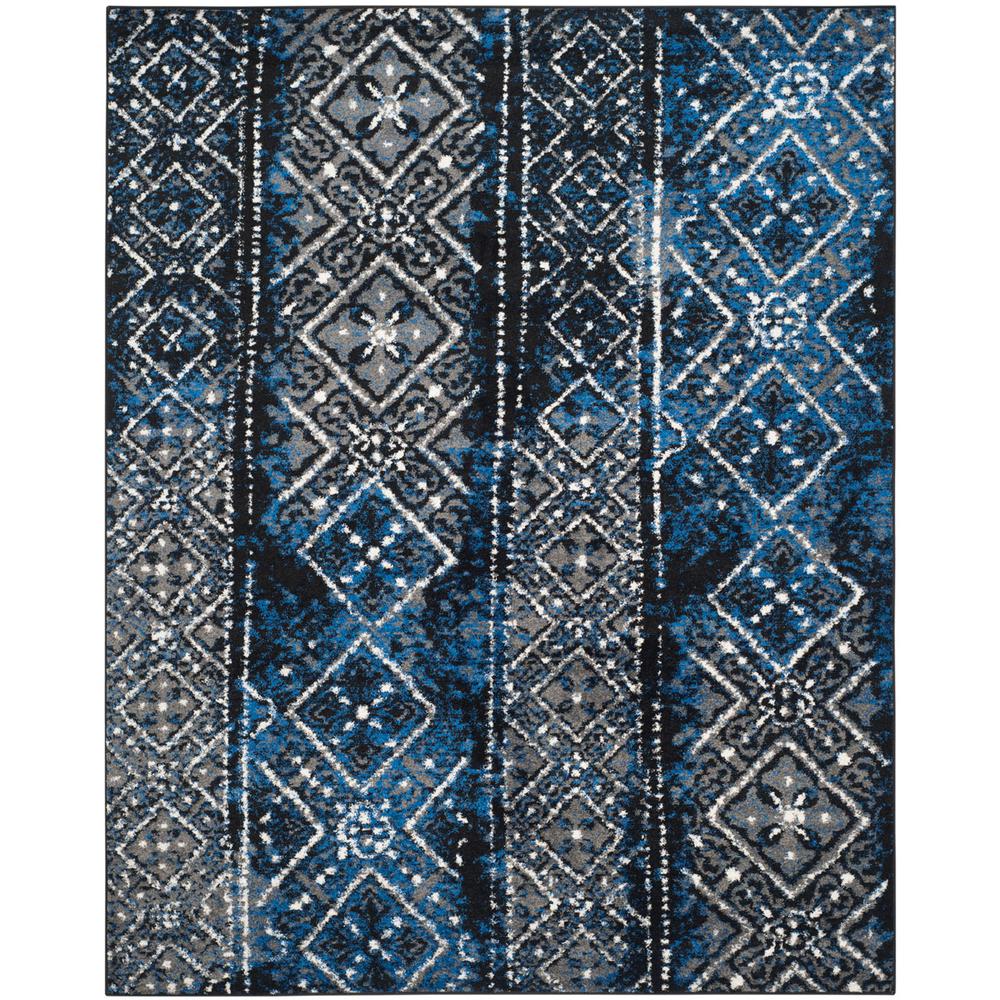 Adirondack, SILVER / BLACK, 8' X 10', Area Rug, ADR111A-8. Picture 1