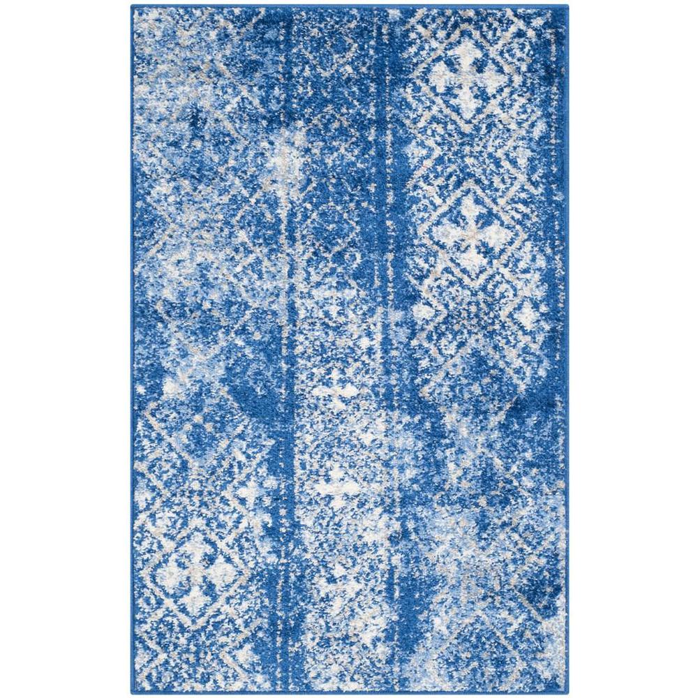 Adirondack, SILVER / BLUE, 2'-6" X 4', Area Rug, ADR111F-24. Picture 1