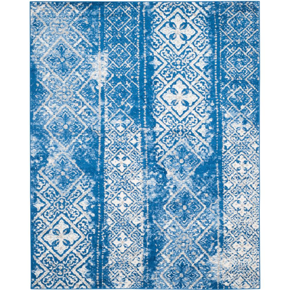 Adirondack, SILVER / BLUE, 8' X 10', Area Rug, ADR111F-8. Picture 1