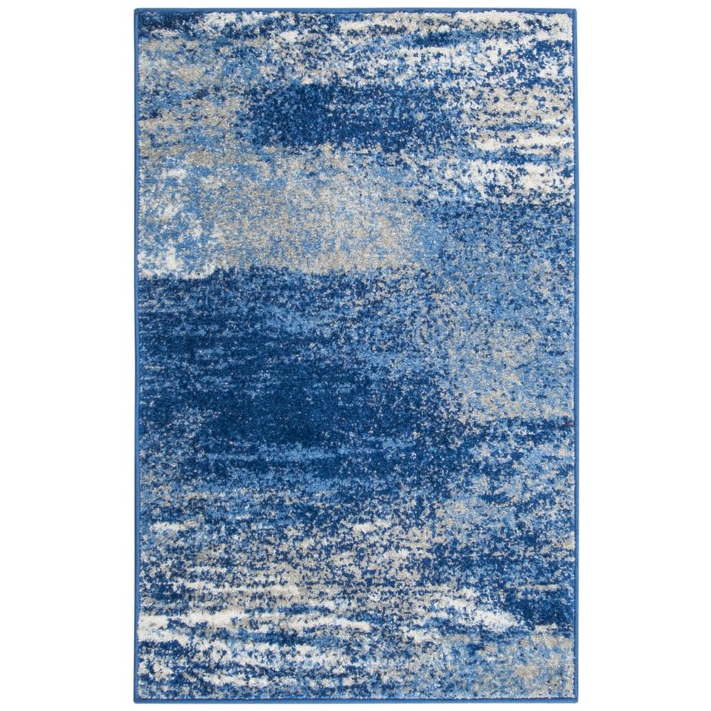 Adirondack, SILVER / BLUE, 2'-6" X 4', Area Rug, ADR112F-24. Picture 1