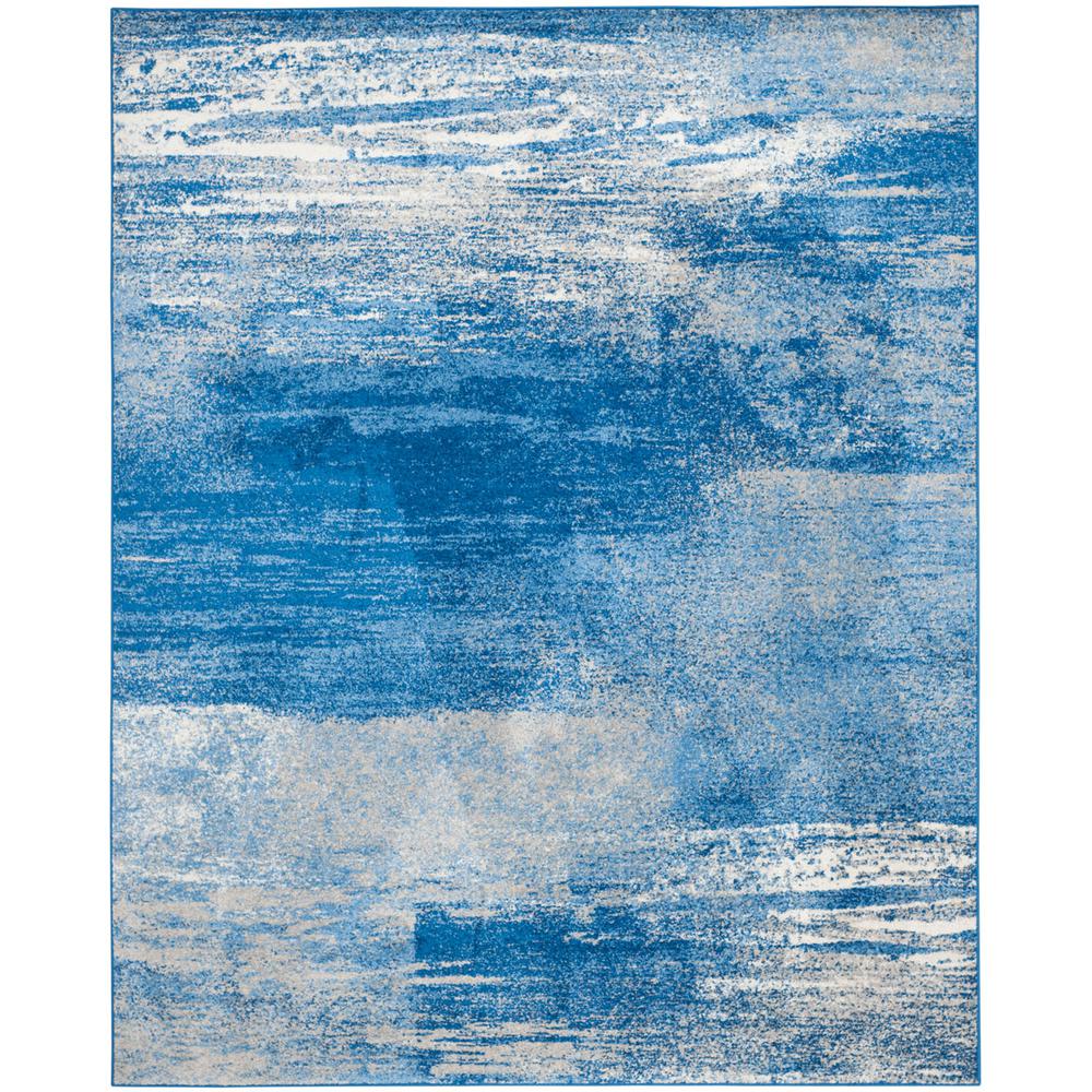 Adirondack, SILVER / BLUE, 8' X 10', Area Rug, ADR112F-8. Picture 1