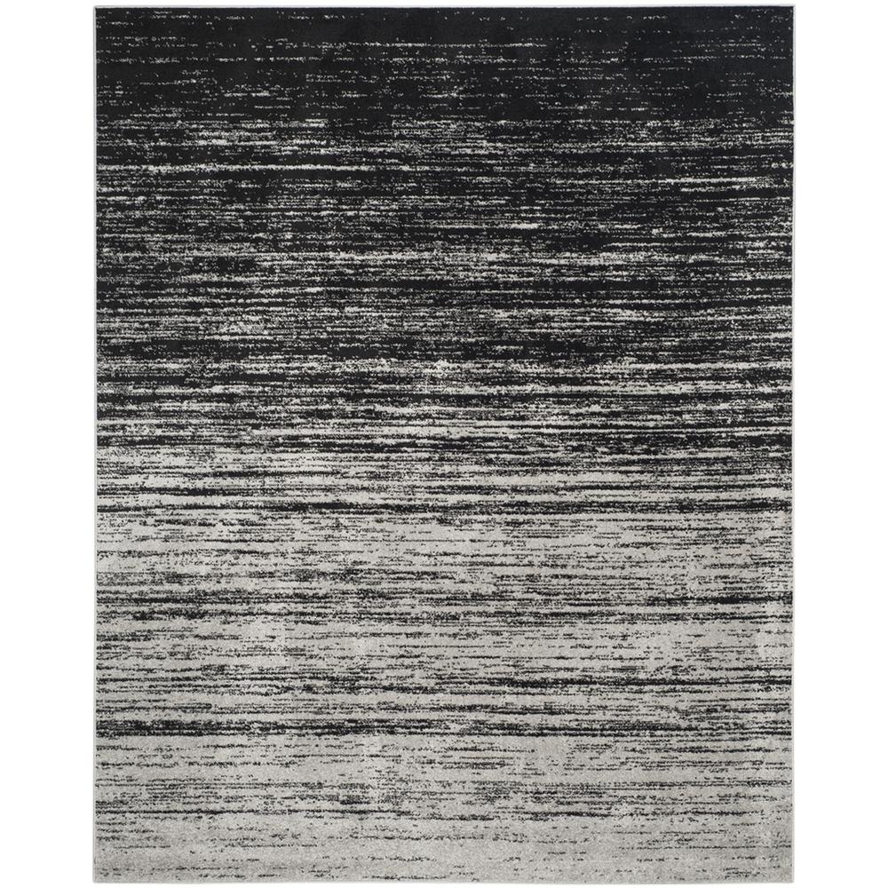 Adirondack, SILVER / BLACK, 11' X 15', Area Rug, ADR113A-1115. Picture 1