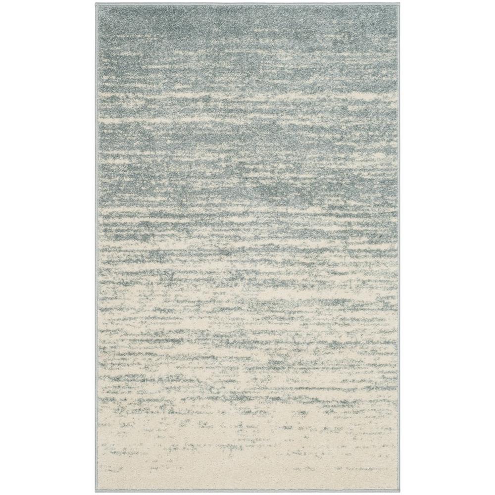 Adirondack, SLATE / CREAM, 3' X 5', Area Rug. Picture 1