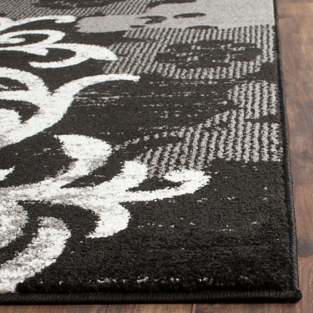 Adirondack, BLACK / SILVER, 11' X 15', Area Rug. Picture 1