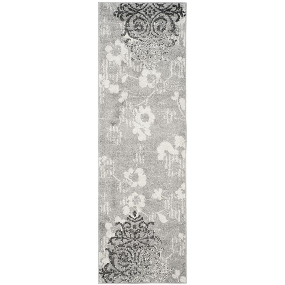 Adirondack, SILVER / IVORY, 2'-6" X 8', Area Rug, ADR114B-28. Picture 1