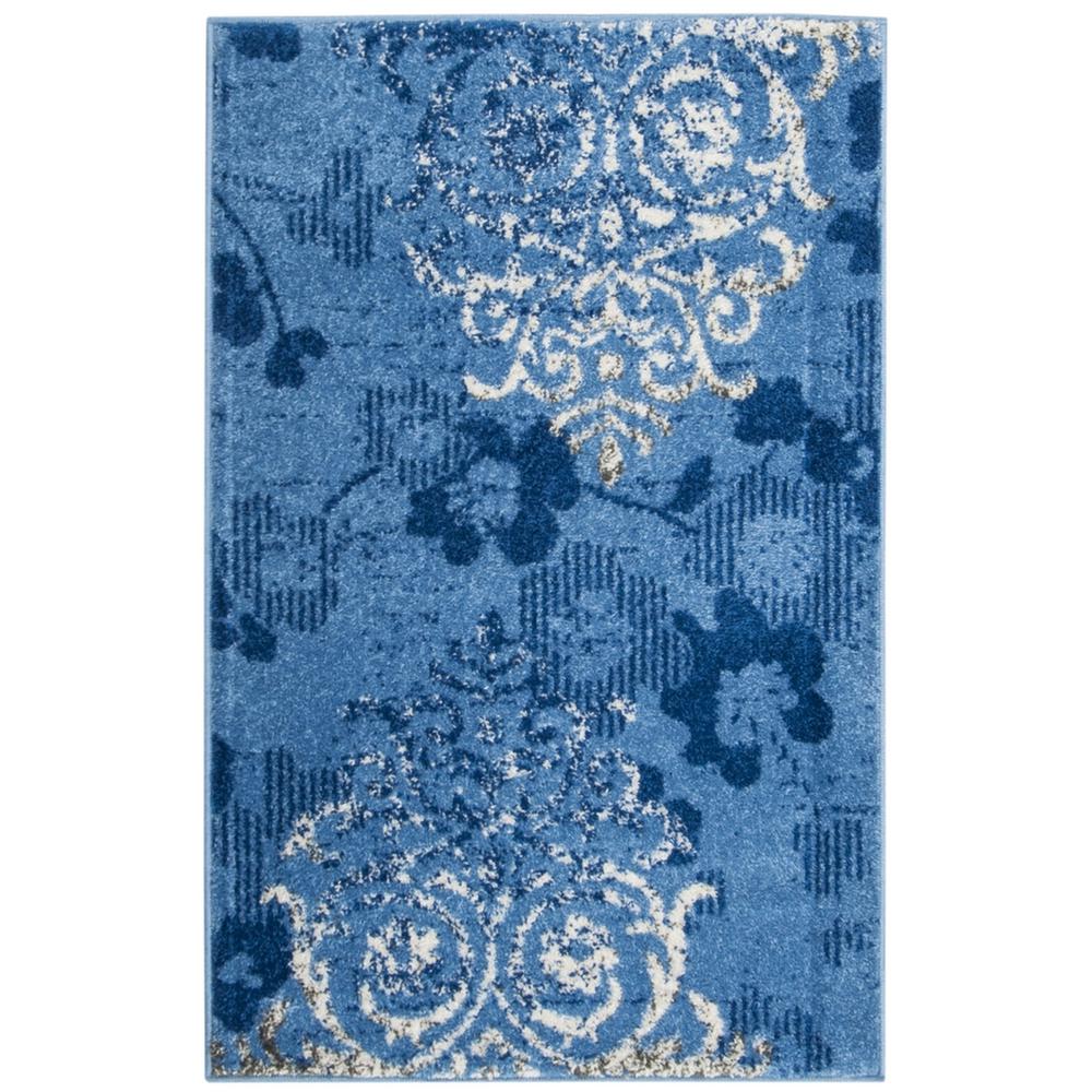 Adirondack, LIGHT BLUE / DARK BLUE, 2'-6" X 4', Area Rug, ADR114F-24. Picture 1