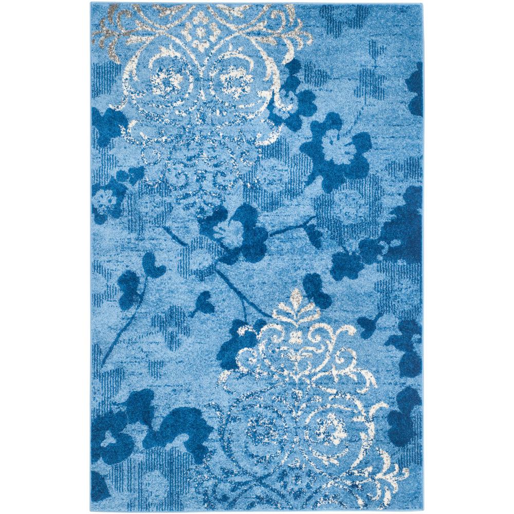 Adirondack, LIGHT BLUE / DARK BLUE, 10' X 14', Area Rug, ADR114F-10. Picture 1