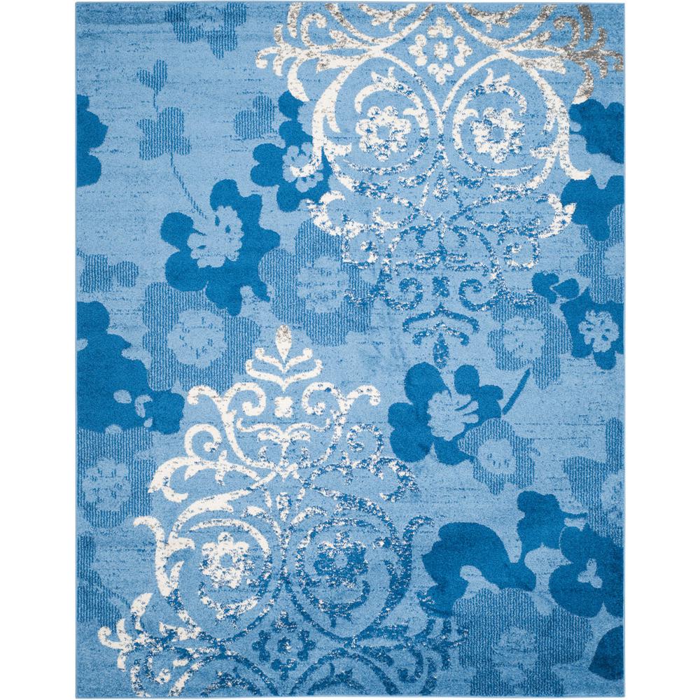 Adirondack, LIGHT BLUE / DARK BLUE, 11' X 15', Area Rug, ADR114F-1115. Picture 1