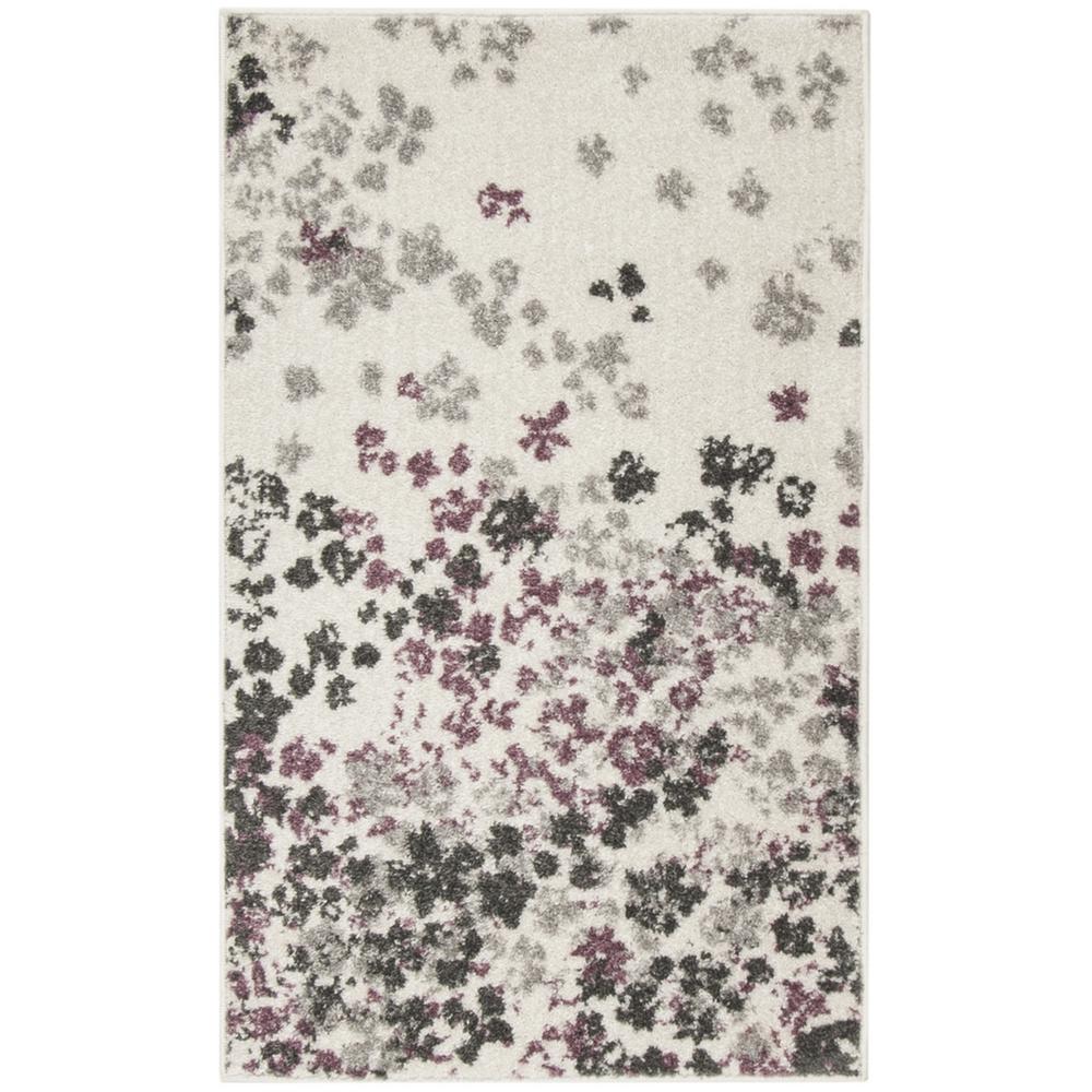 Adirondack, IVORY / PURPLE, 2'-6" X 4', Area Rug, ADR115L-24. Picture 1