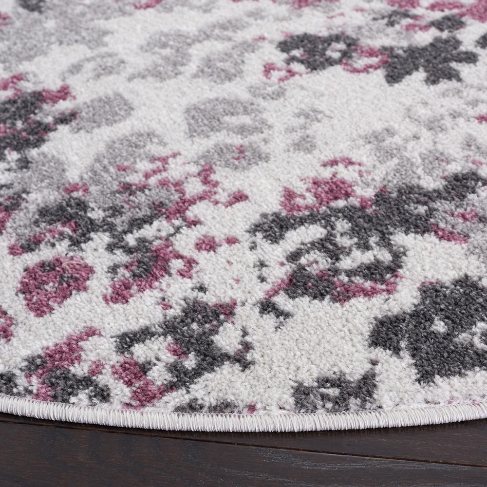 Adirondack, IVORY / PURPLE, 6' X 6' Round, Area Rug, ADR115L-6R. Picture 2