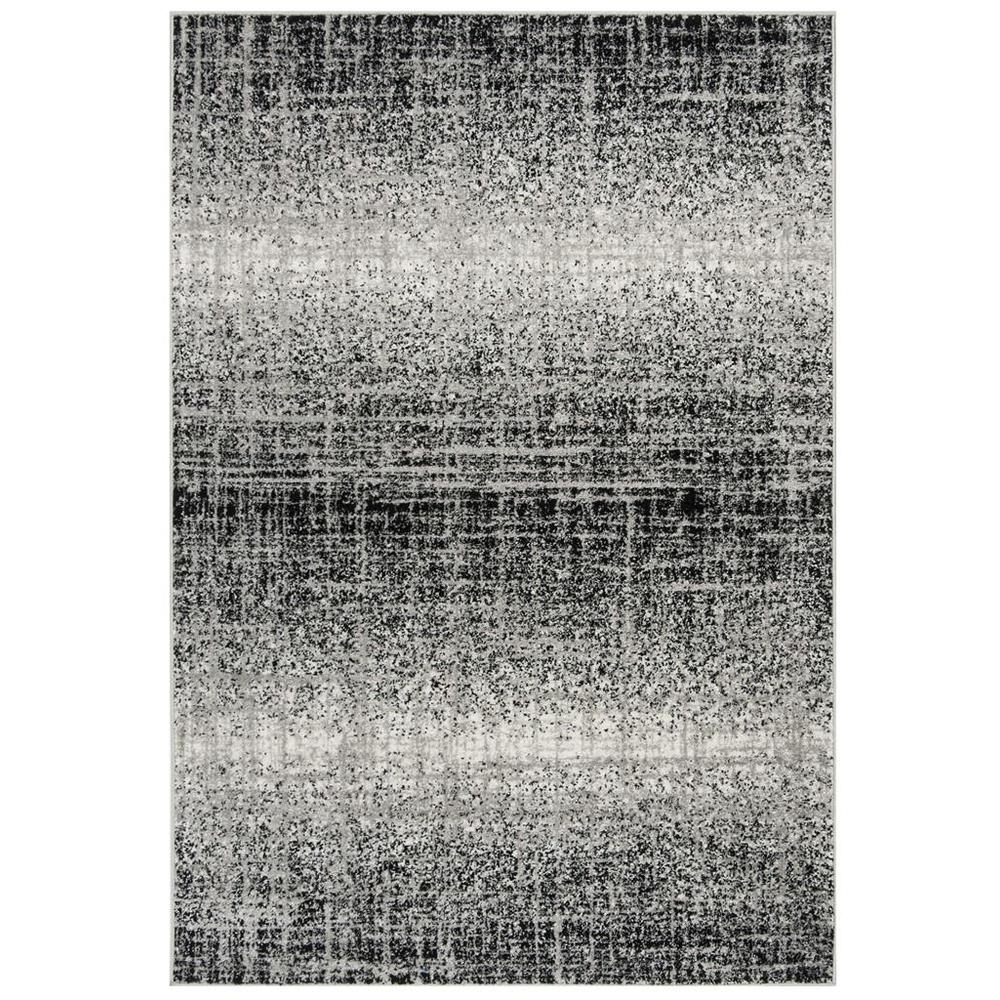 Adirondack, SILVER / BLACK, 5'-1" X 7'-6", Area Rug, ADR116A-5. Picture 1