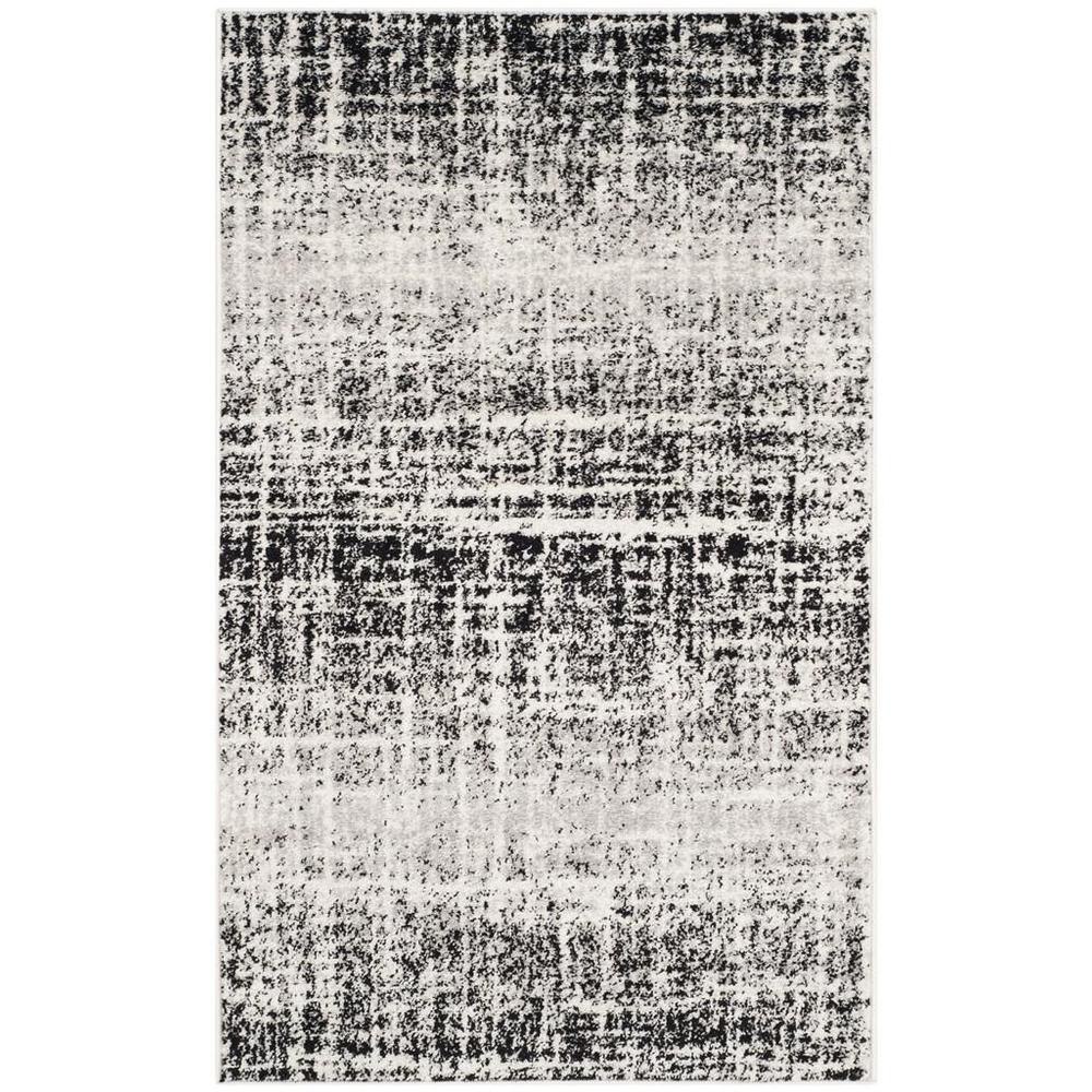 Adirondack, IVORY / BLACK, 3' X 5', Area Rug. Picture 1