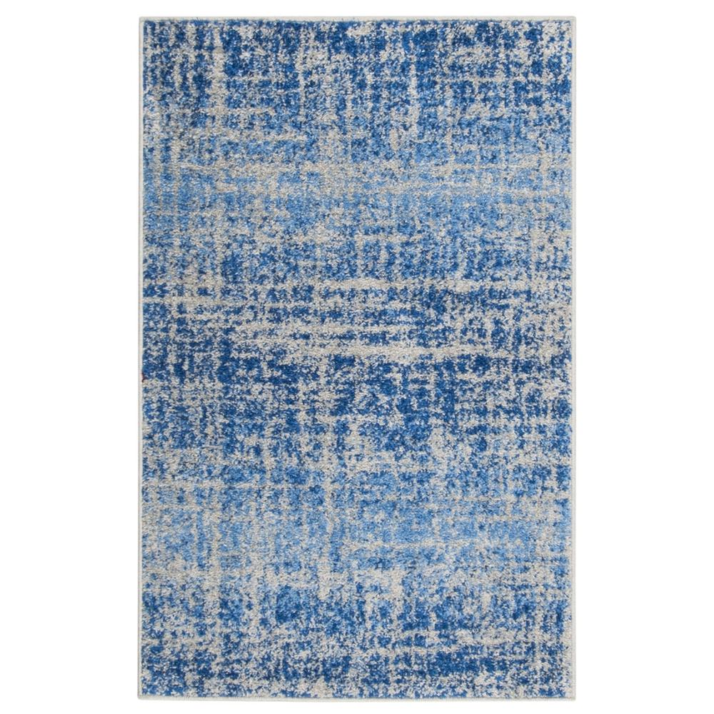 Adirondack, BLUE / SILVER, 2'-6" X 4', Area Rug, ADR116D-24. Picture 1
