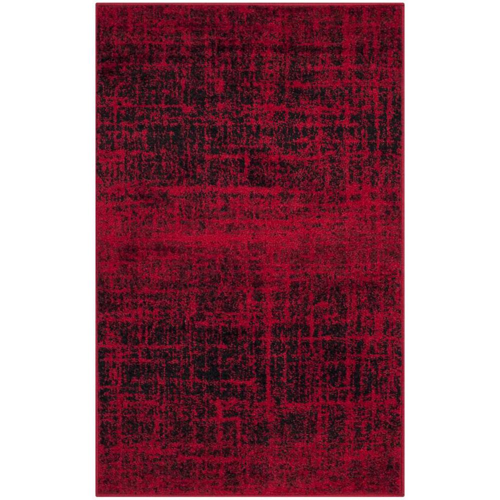 Adirondack, RED / BLACK, 2'-6" X 4', Area Rug, ADR116F-24. Picture 1