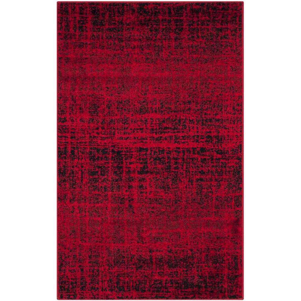 Adirondack, RED / BLACK, 3' X 5', Area Rug, ADR116F-3. Picture 1