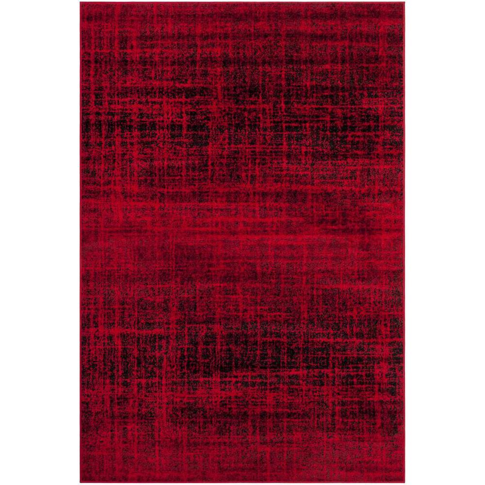 Adirondack, RED / BLACK, 4' X 6', Area Rug, ADR116F-4. Picture 1