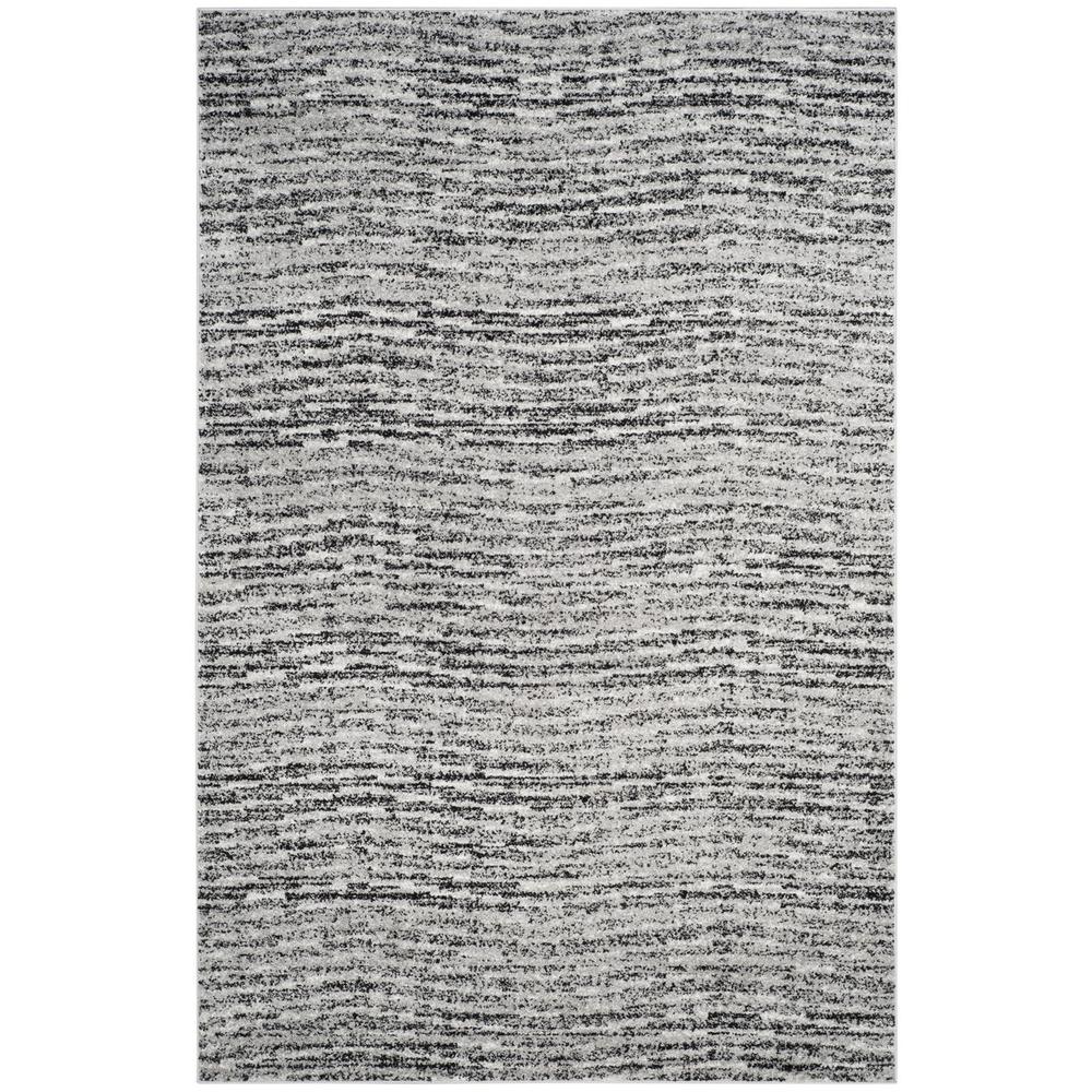 Adirondack, BLACK / SILVER, 6' X 9', Area Rug, ADR117A-6. Picture 1
