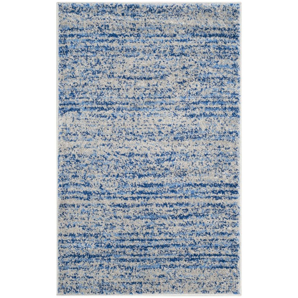 Adirondack, BLUE / SILVER, 2'-6" X 4', Area Rug, ADR117D-24. Picture 1