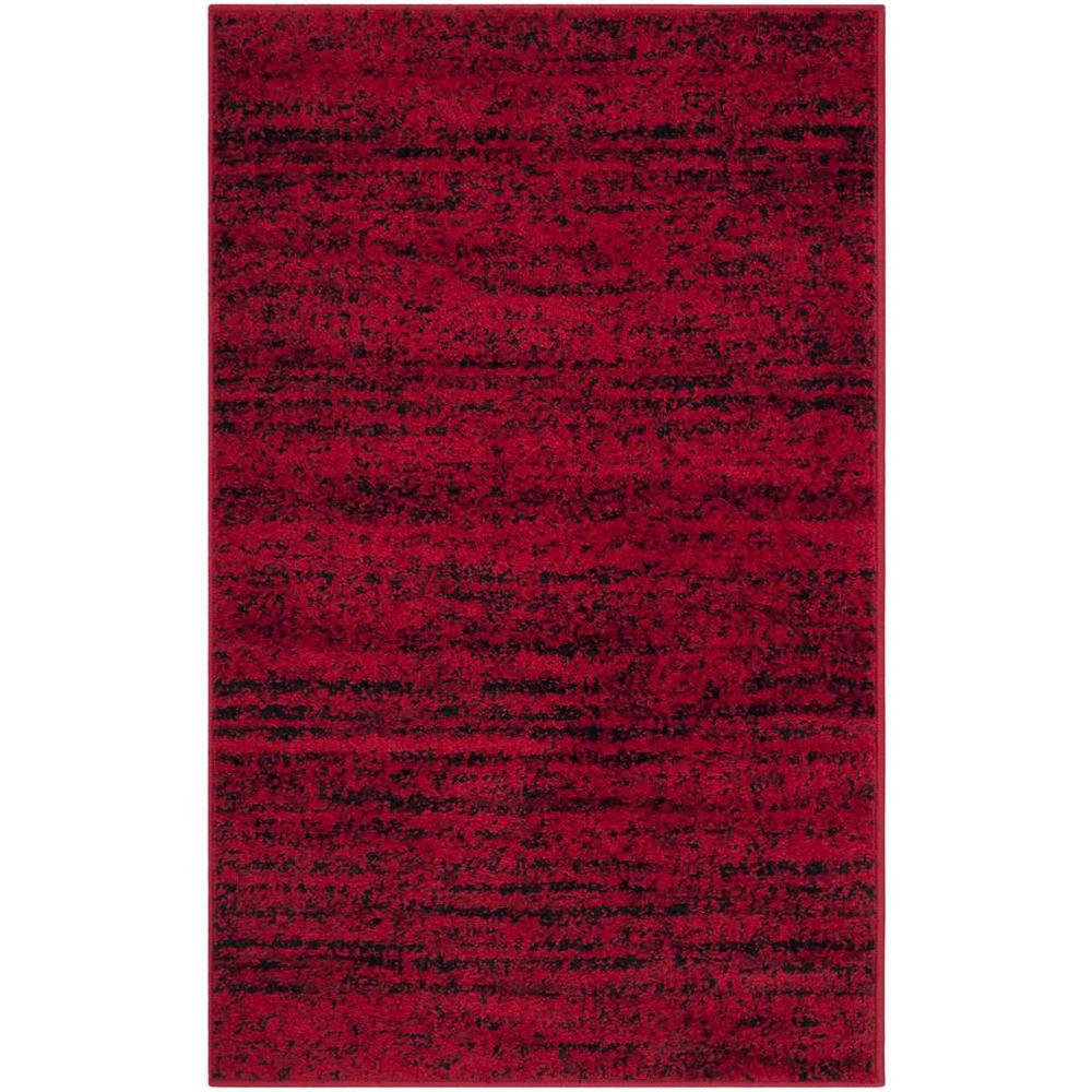 Adirondack, RED / BLACK, 2'-6" X 4', Area Rug, ADR117F-24. Picture 1