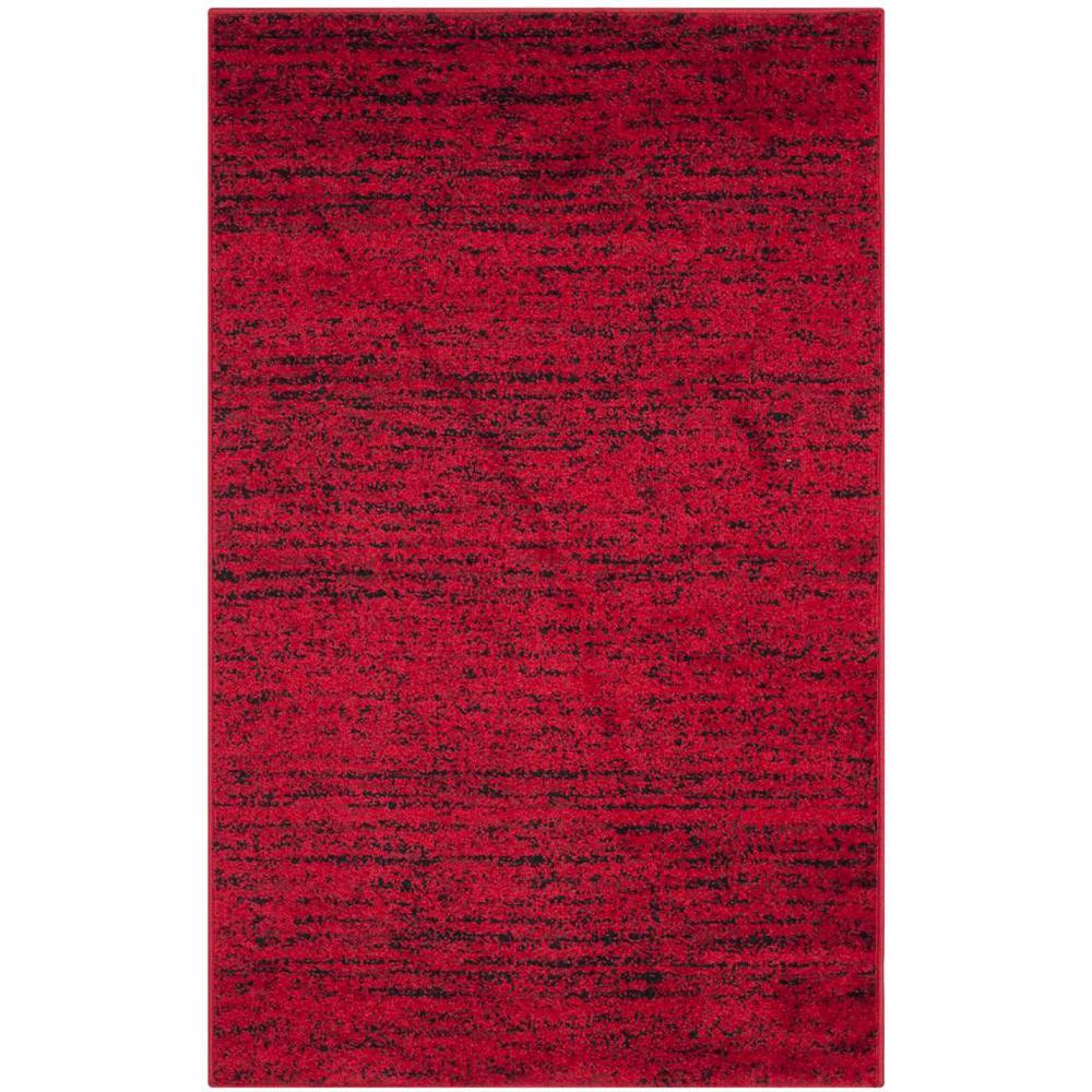 Adirondack, RED / BLACK, 3' X 5', Area Rug, ADR117F-3. Picture 1