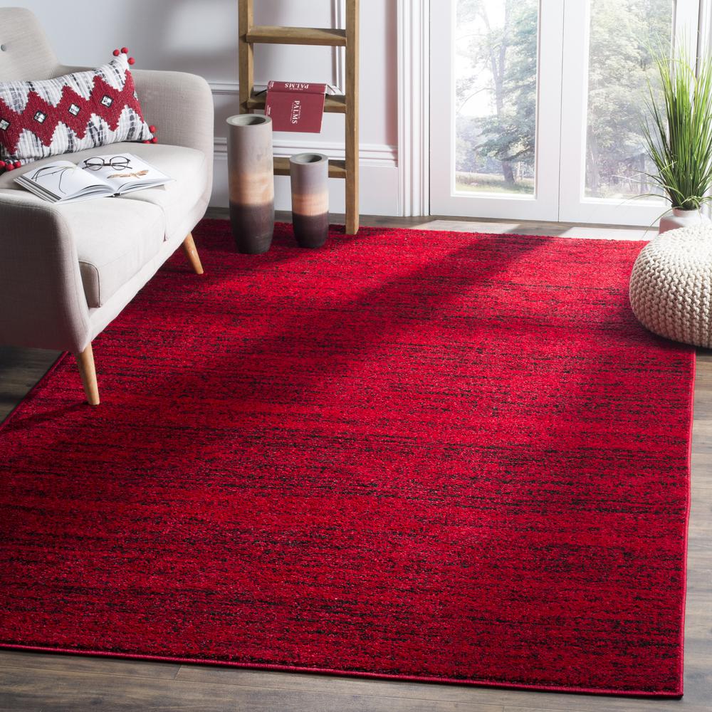 Adirondack, RED / BLACK, 6' X 9', Area Rug, ADR117F-6. Picture 8