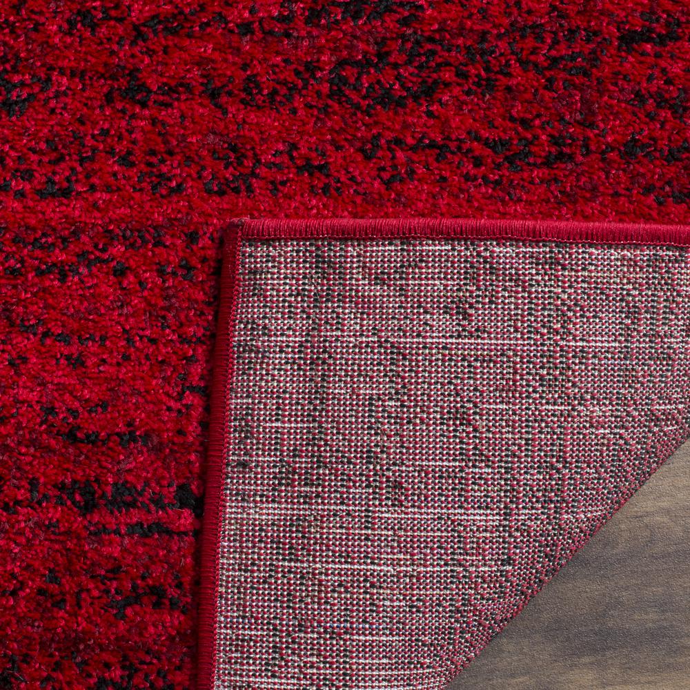 Adirondack, RED / BLACK, 6' X 9', Area Rug, ADR117F-6. Picture 3