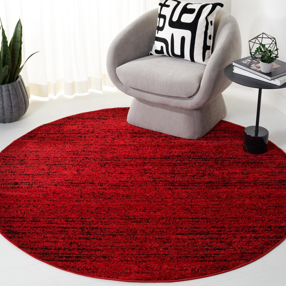Adirondack, RED / BLACK, 6' X 9', Area Rug, ADR117F-6. Picture 6