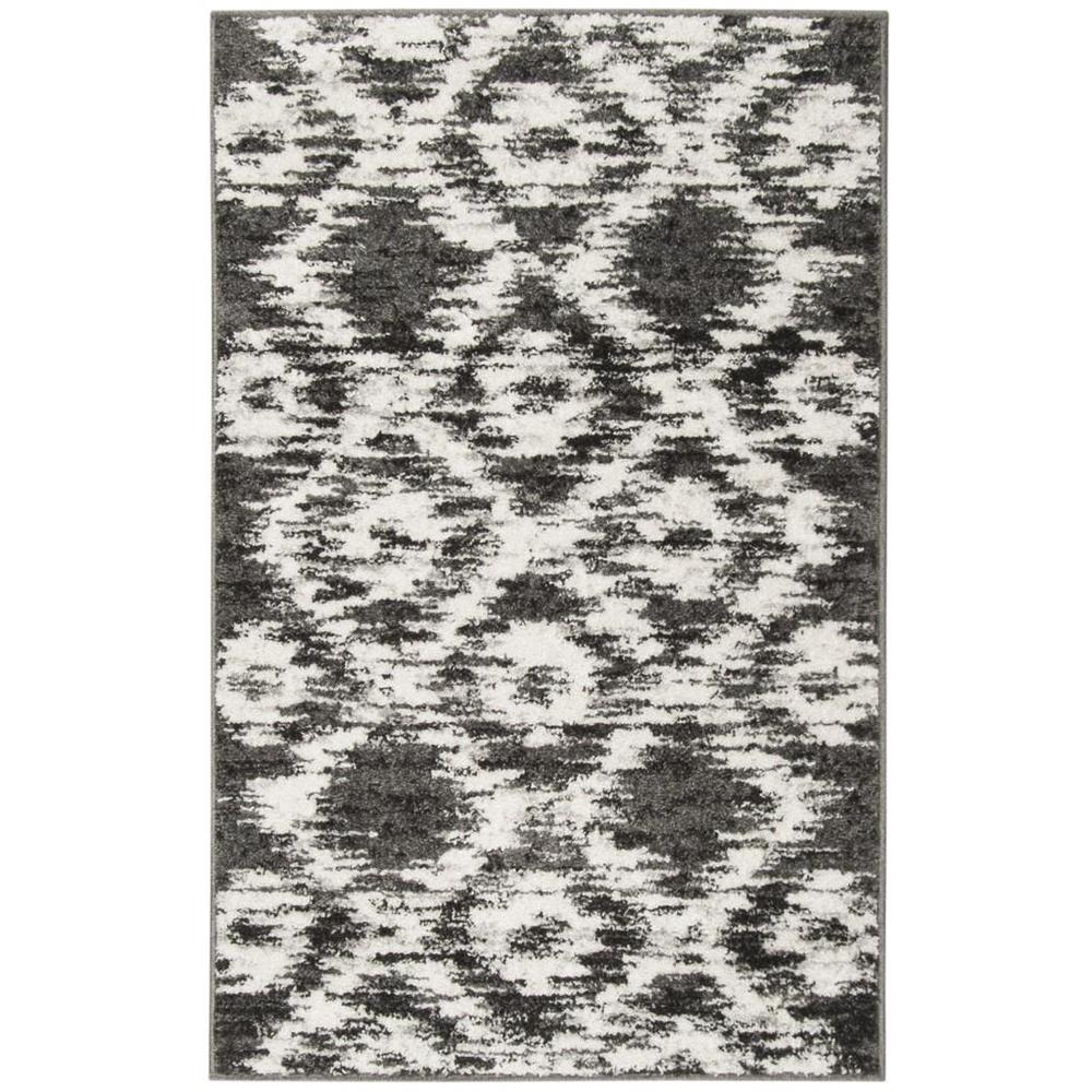 Adirondack, CHARCOAL / IVORY, 2'-6" X 4', Area Rug, ADR118R-24. Picture 1