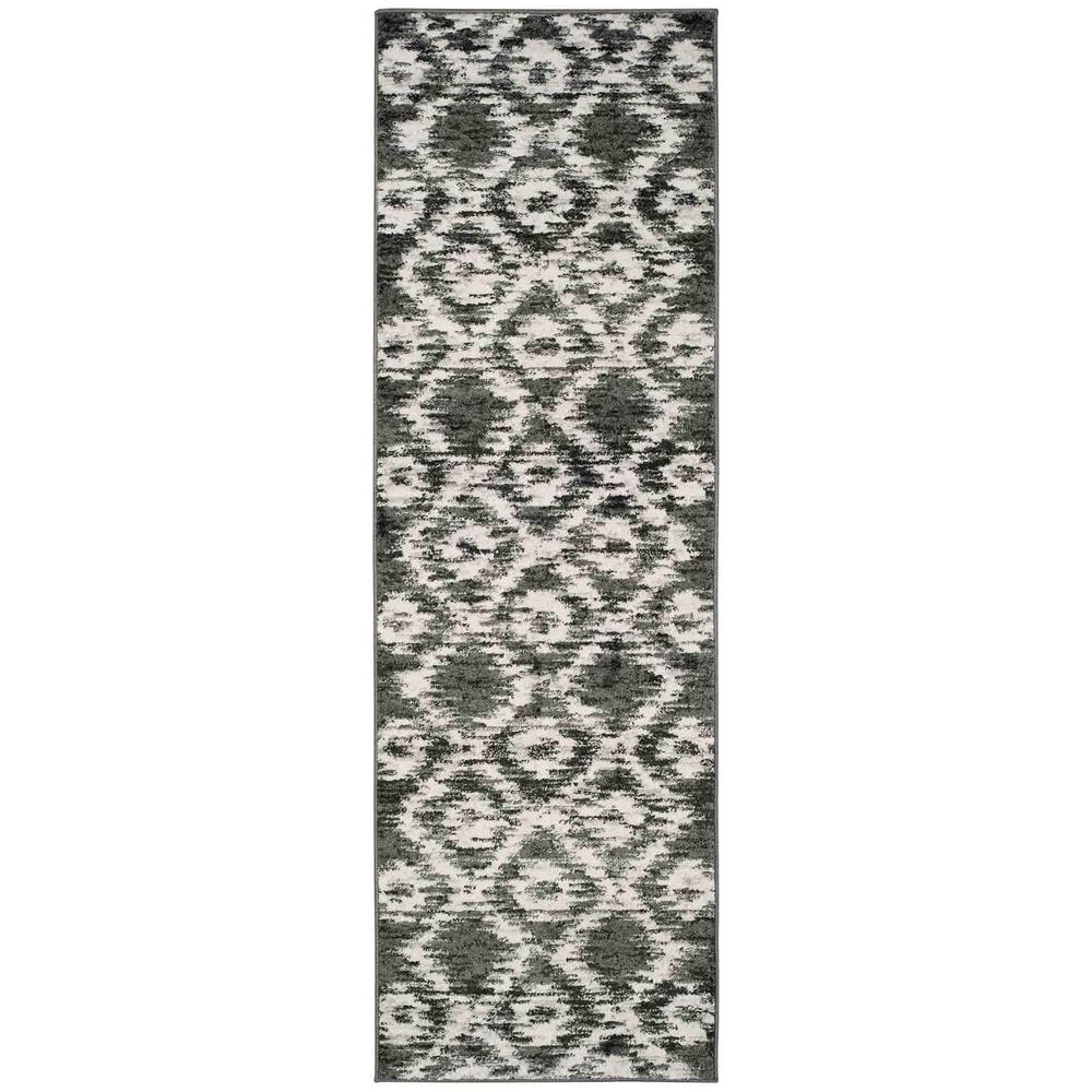 Adirondack, CHARCOAL / IVORY, 2'-6" X 8', Area Rug, ADR118R-28. Picture 1