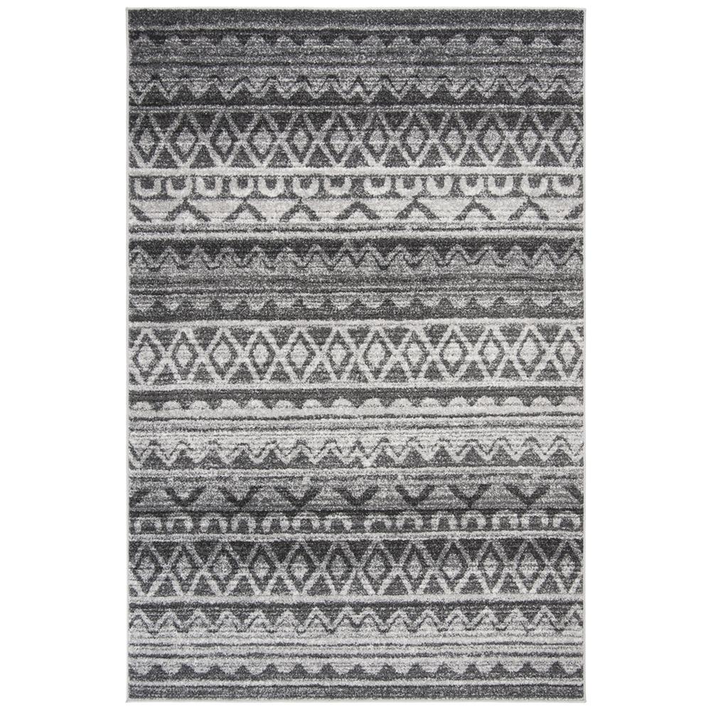 Adirondack, IVORY / CHARCOAL, 6' X 9', Area Rug, ADR119N-6. Picture 1