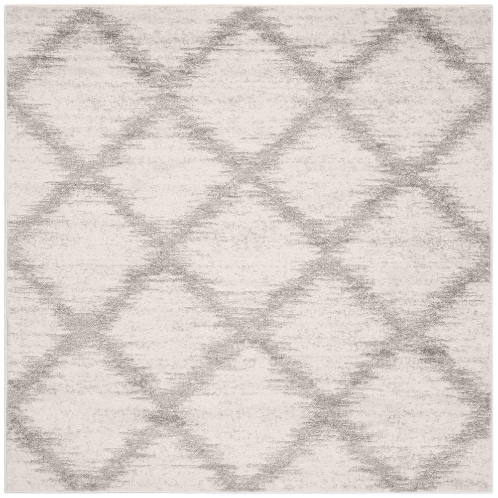 Adirondack, IVORY / SILVER, 6' X 6' Square, Area Rug, ADR122B-6SQ. Picture 1