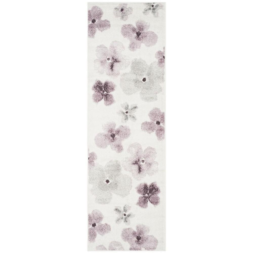 Adirondack, IVORY / PURPLE, 2'-6" X 6', Area Rug. Picture 1