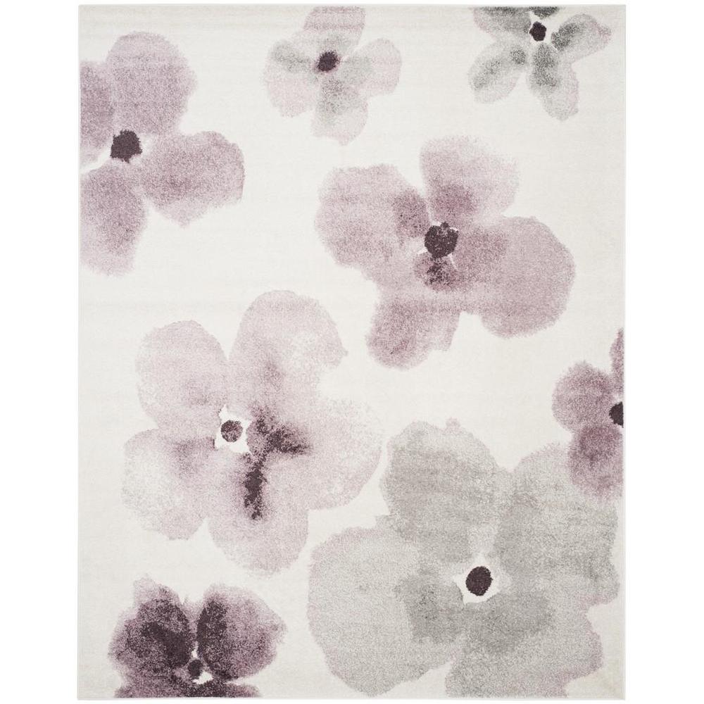 Adirondack, IVORY / PURPLE, 8' X 10', Area Rug, ADR123L-8. Picture 1