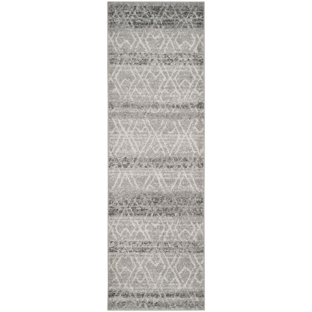 Adirondack, SILVER / IVORY, 2'-6" X 12', Area Rug, ADR124B-212. Picture 1
