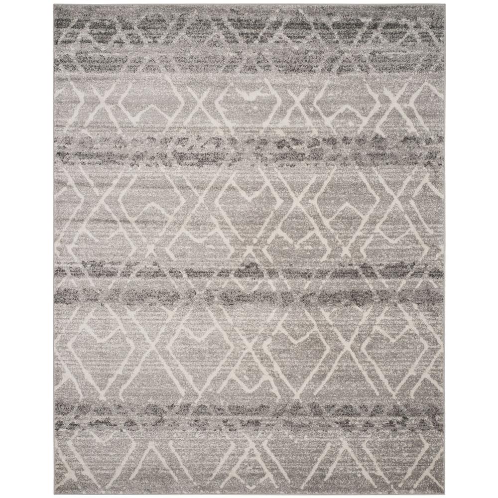 Adirondack, SILVER / IVORY, 8' X 10', Area Rug, ADR124B-8. Picture 1