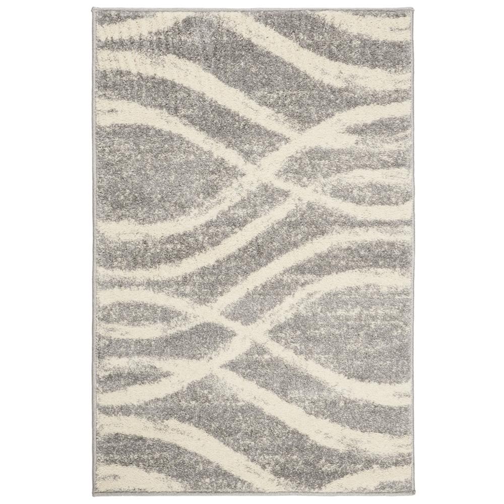 Adirondack, GREY / CREAM, 2'-6" X 4', Area Rug. Picture 1